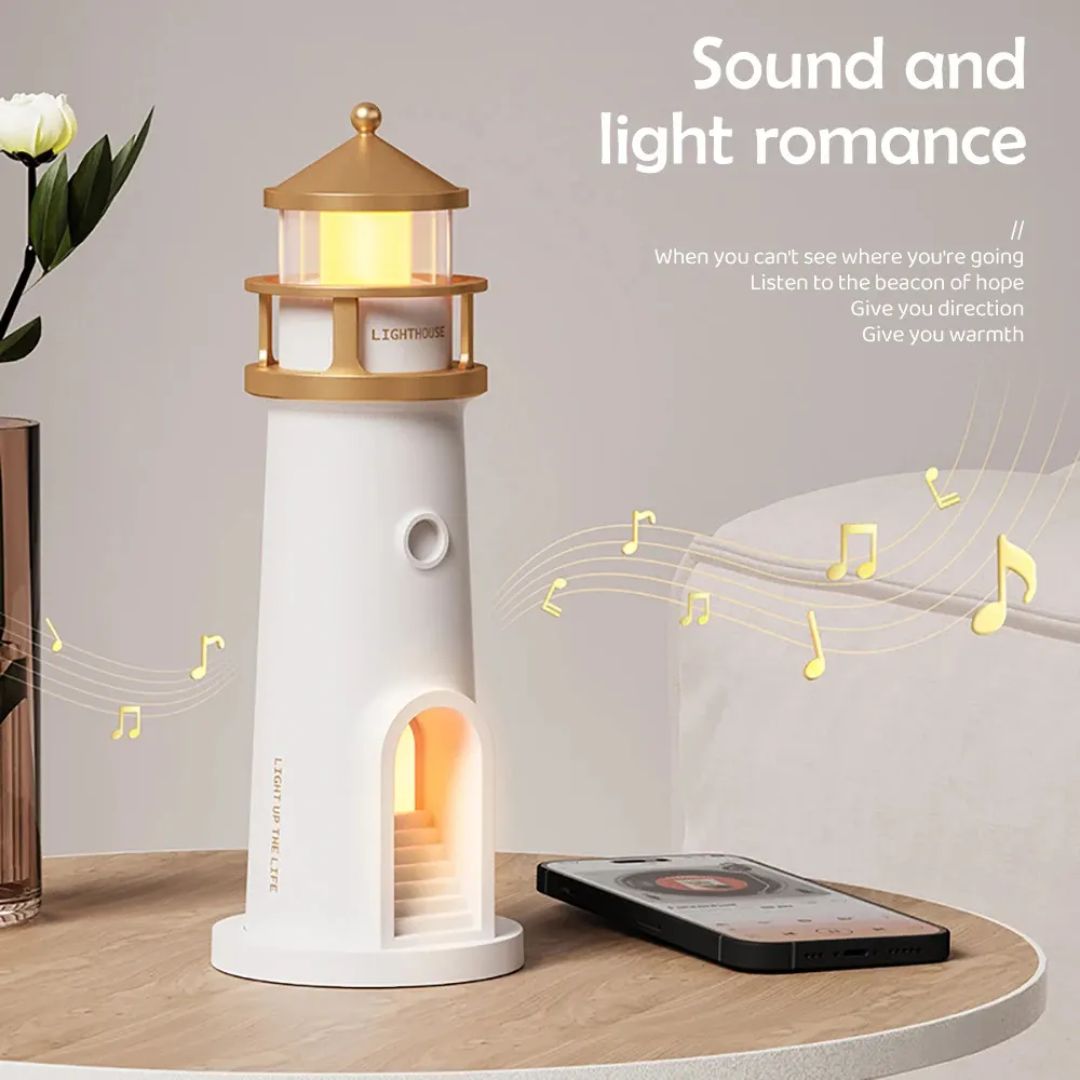Lighthouse Lamp Galaxy Moon