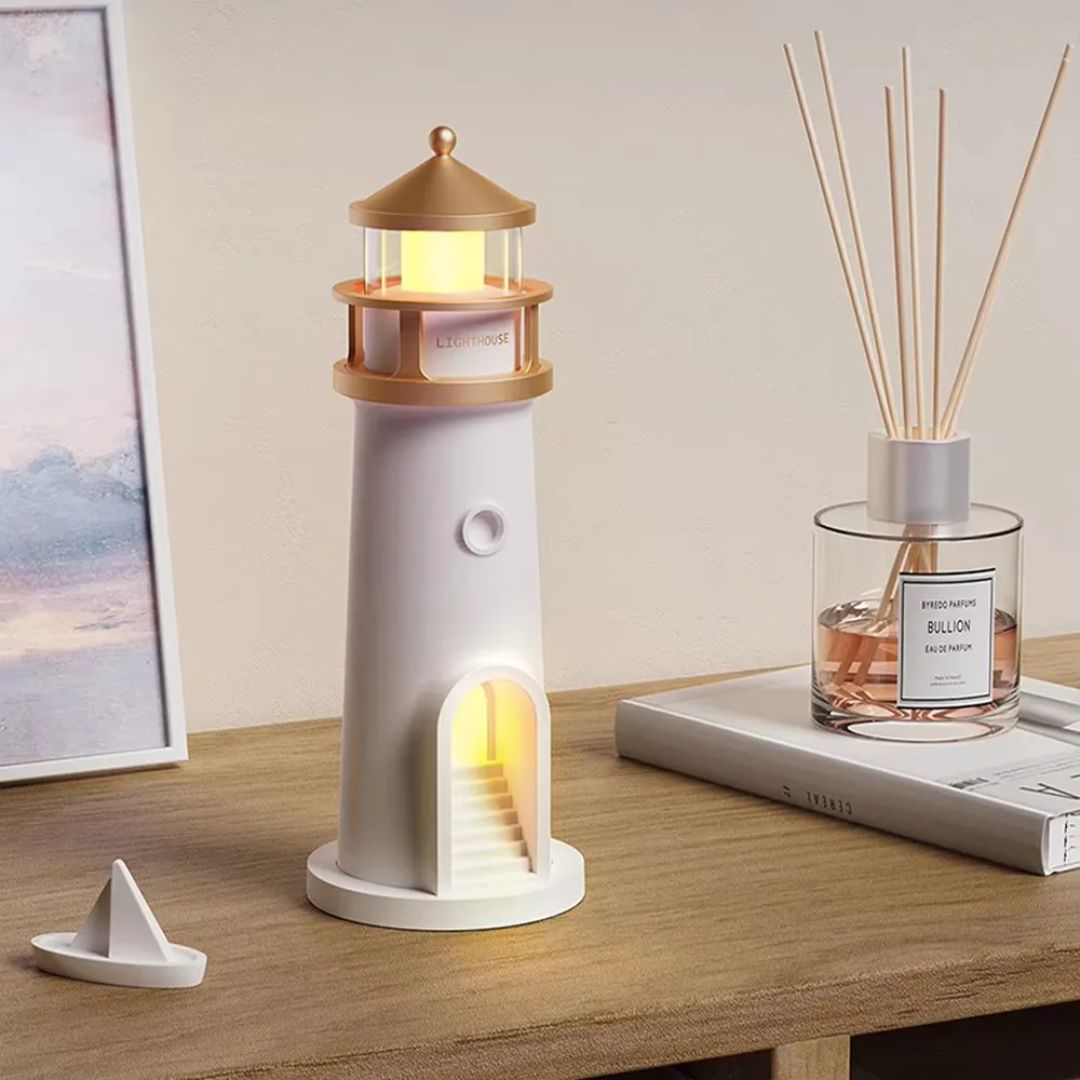 Lighthouse Lamp Galaxy Moon
