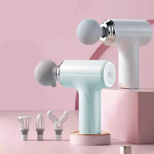 Mini Gun Massager Machine for Pain Relief - Neck, Shoulders, Back, Arms & Feet Massager- 6 Speed Settings (Multicolor)