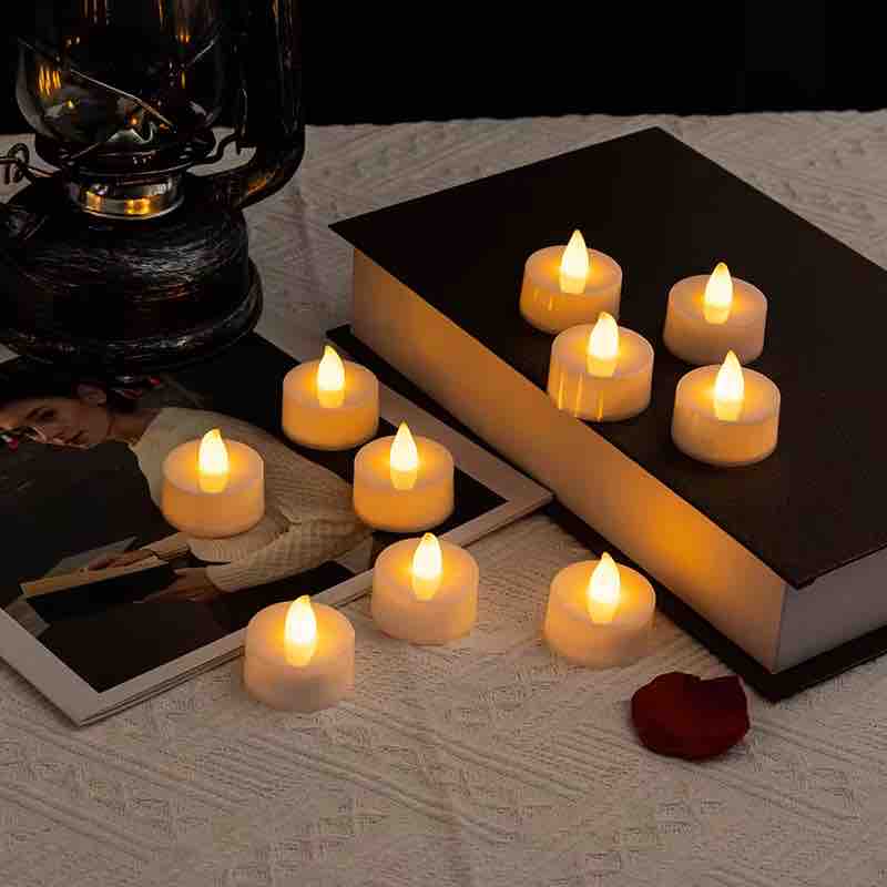LED Smokeless Tea Light Candles (Pack of 24)