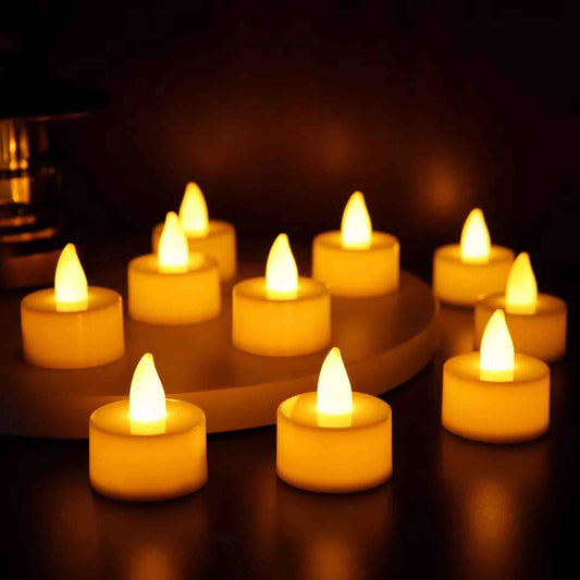 LED Smokeless Tea Light Candles (Pack of 24)