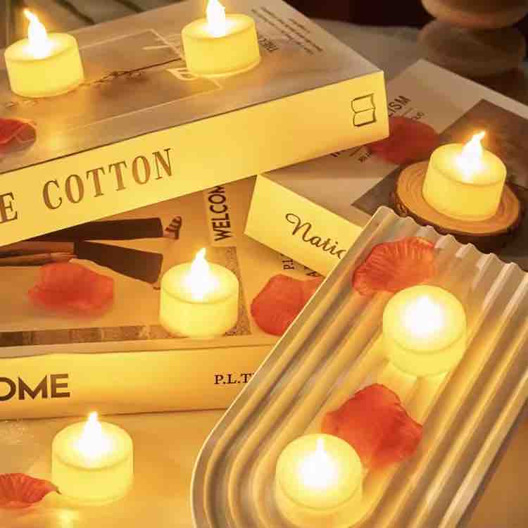 LED Smokeless Tea Light Candles (Pack of 24)