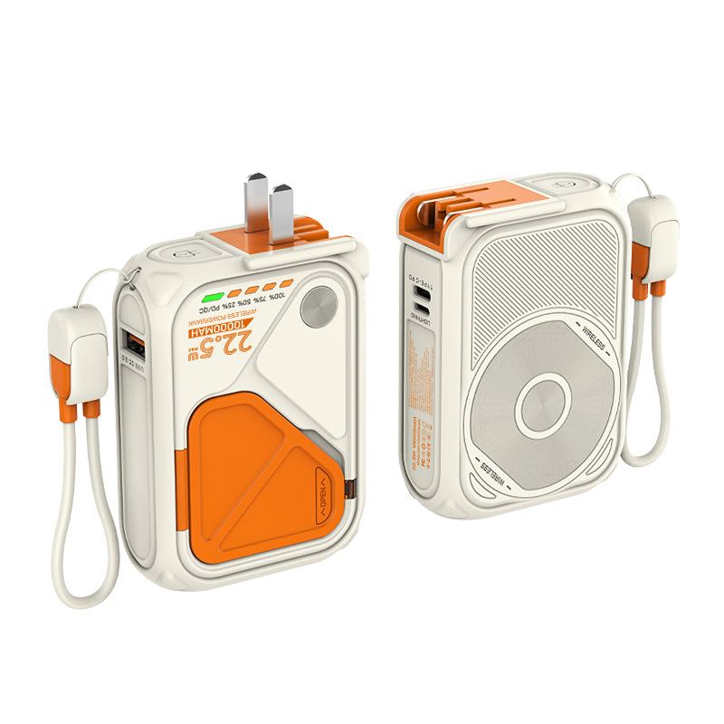 5 in 1 Portable Travel Adapter Wireless Charger Powerbank