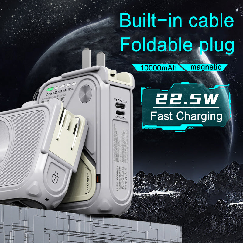 5 in 1 Portable Travel Adapter Wireless Charger Powerbank