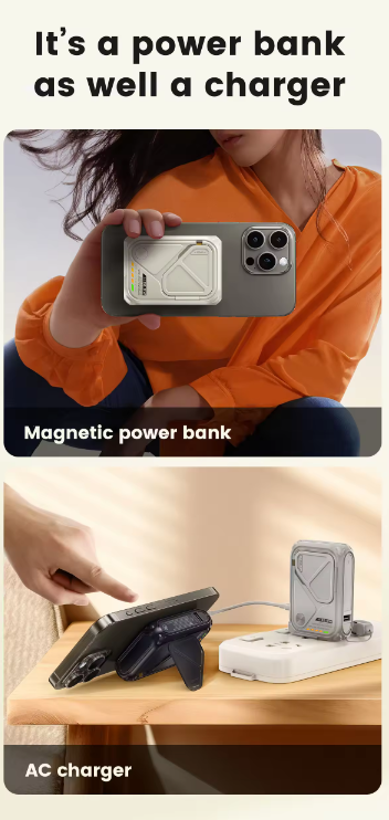 5 in 1 Portable Travel Adapter Wireless Charger Powerbank