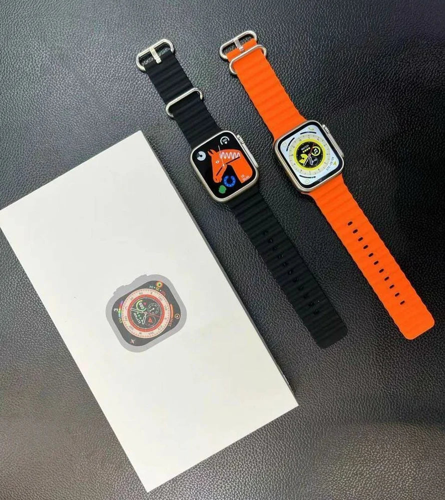 Watch 8 Ultra (LOGO ON /OFF) Smartwatch (Dual Strap)